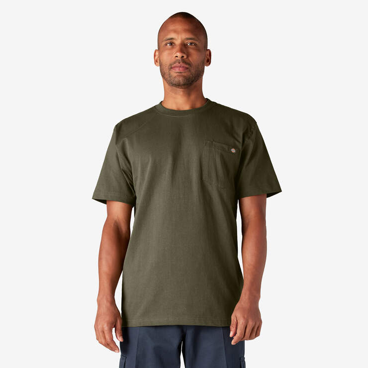 Dickies Heavy Tee - Millitary Green - Spin Limit Boardshop