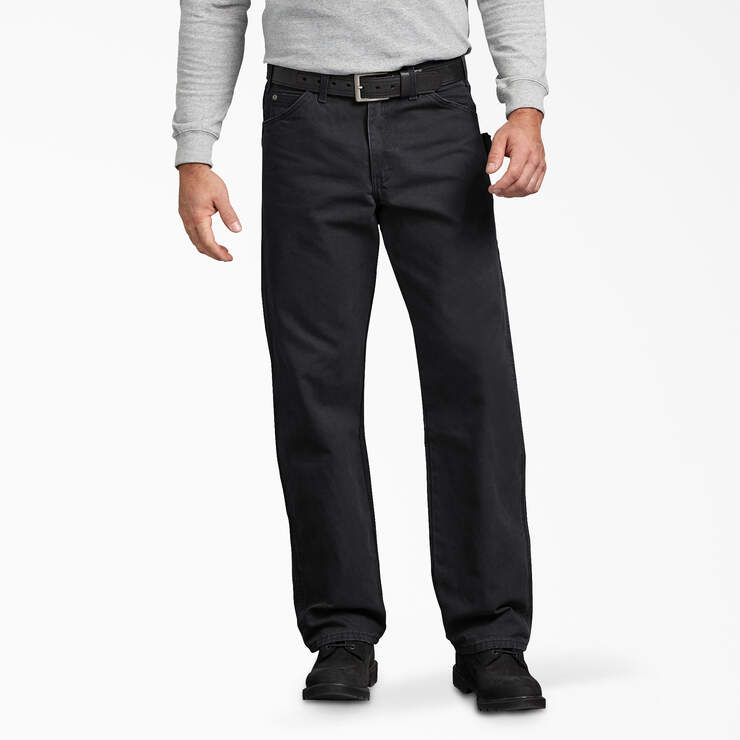 Dickies Sanded Duck Carpenter Work Pant - Rinsed Black - Spin Limit Boardshop