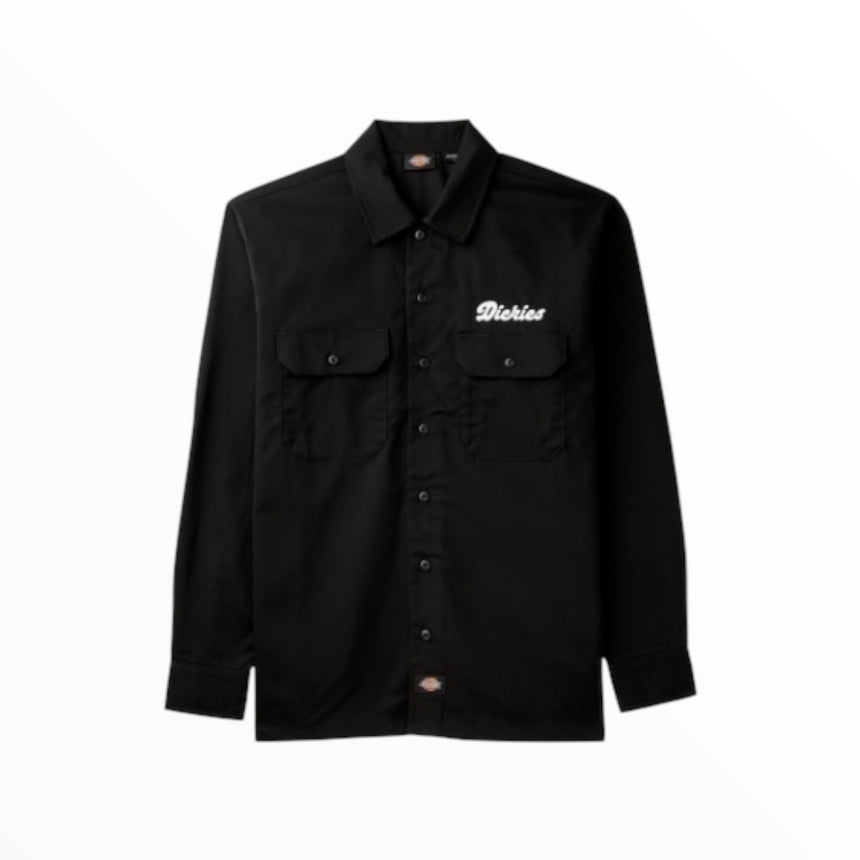 Dickies Woven Twill Shirt - Black - Spin Limit Boardshop