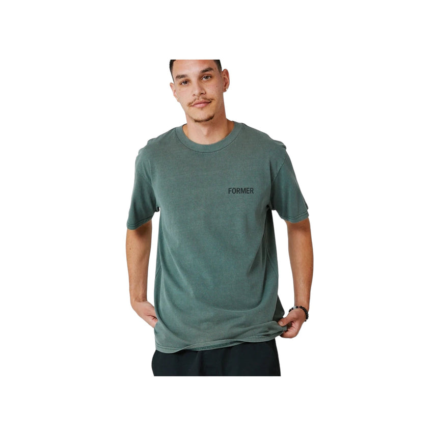 Former Crux Scratch Tee - Washed Green - Spin Limit Boardshop