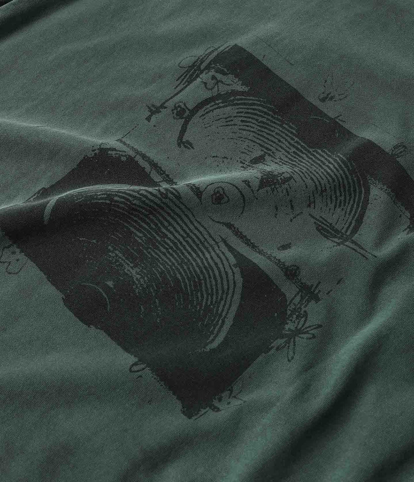 Former Crux Scratch Tee - Washed Green - Spin Limit Boardshop