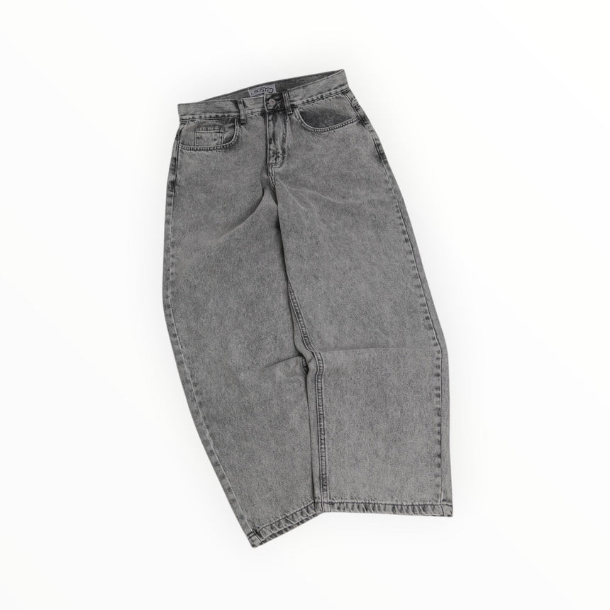 Frosted Classic Wavy Jeans Pants - Acid Grey - Spin Limit Boardshop