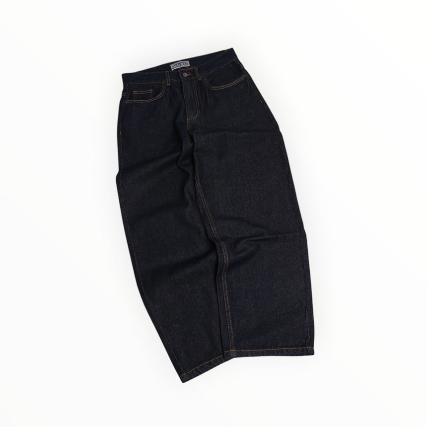 Frosted Classic Wavy Jeans Pants - Selvege Blue - Spin Limit Boardshop