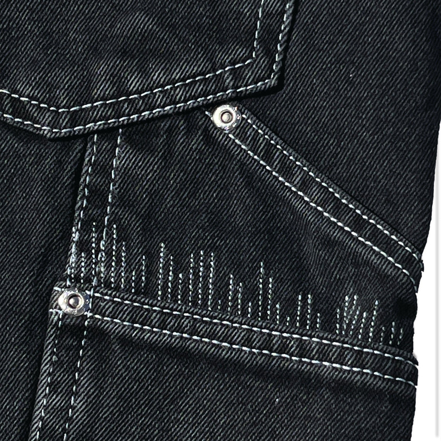 Frosted CPU Jorts Shorts - Off Black - Spin Limit Boardshop