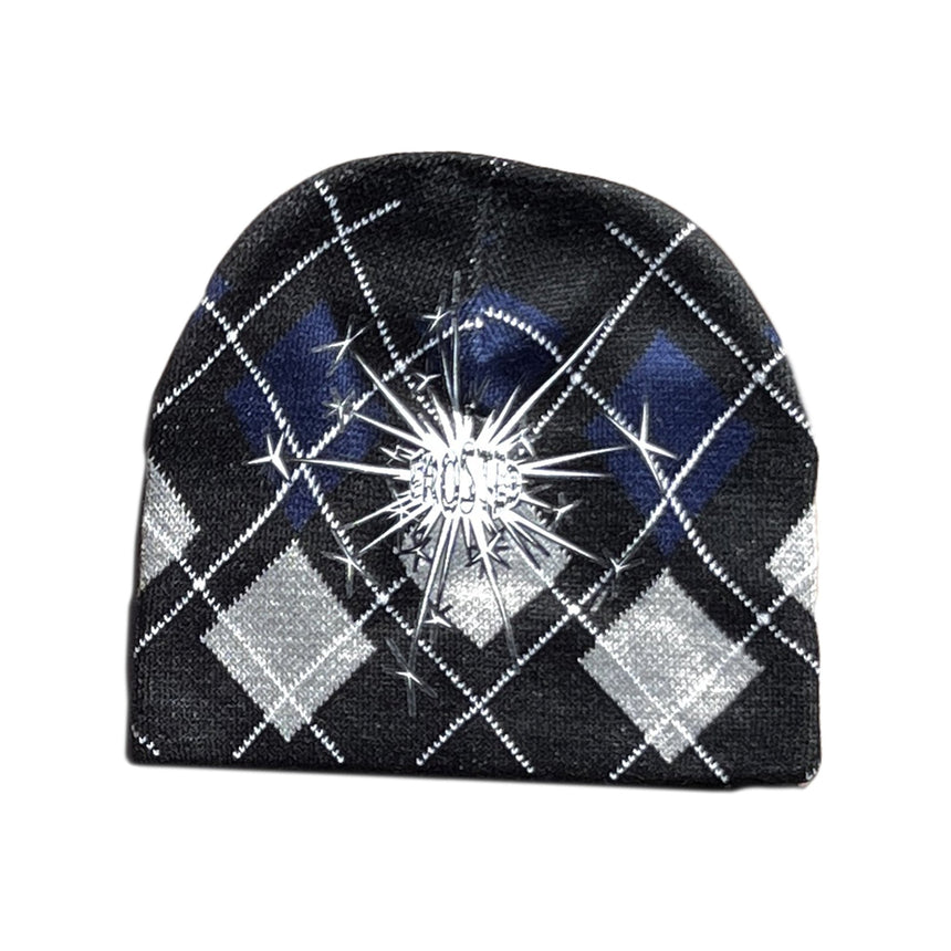 Frosted Diamond Skully - Black - Spin Limit Boardshop