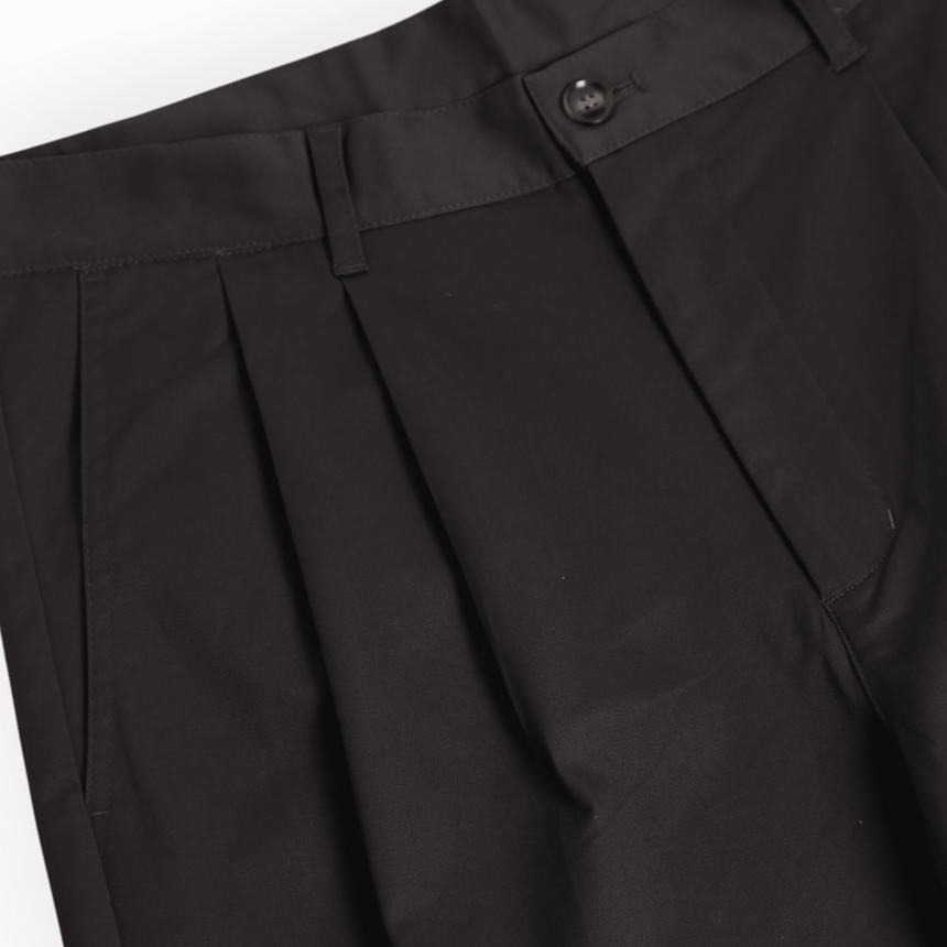 Frosted Double Pleated Shorts - Dark Olive - Spin Limit Boardshop