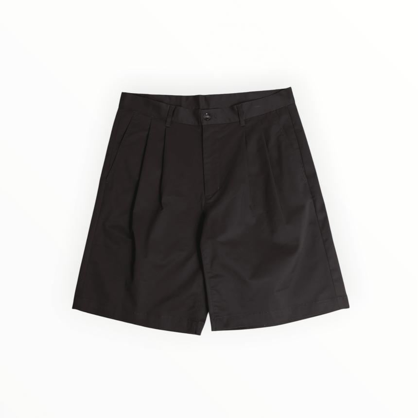 Frosted Double Pleated Shorts - Dark Olive - Spin Limit Boardshop