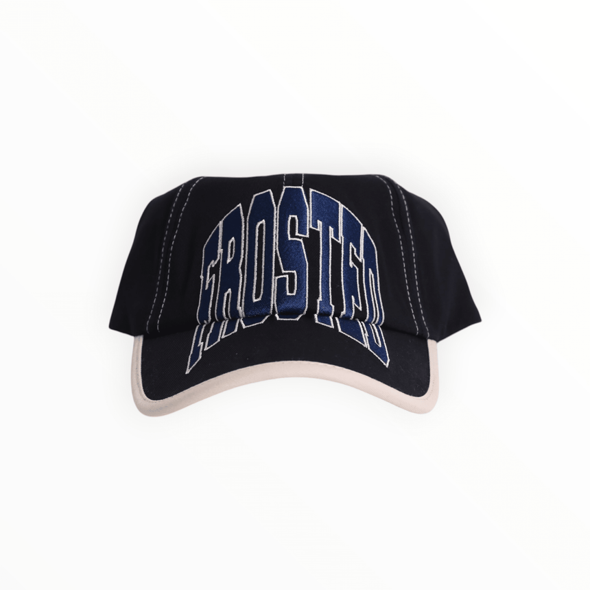 Frosted Embroidery Cap - Navy Beige - Spin Limit Boardshop