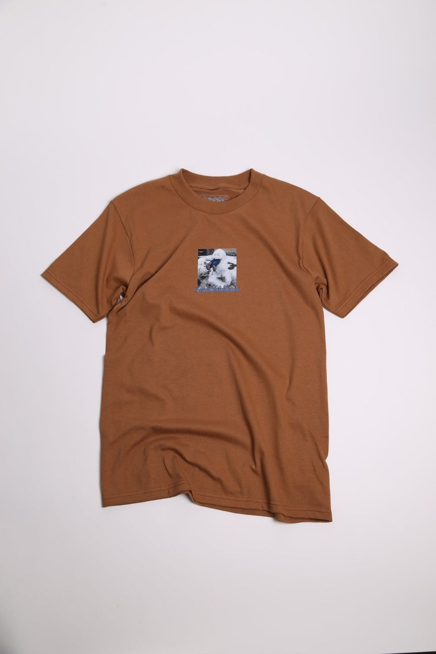Frosted Snowman Graphic Tee - Brown - Spin Limit Boardshop