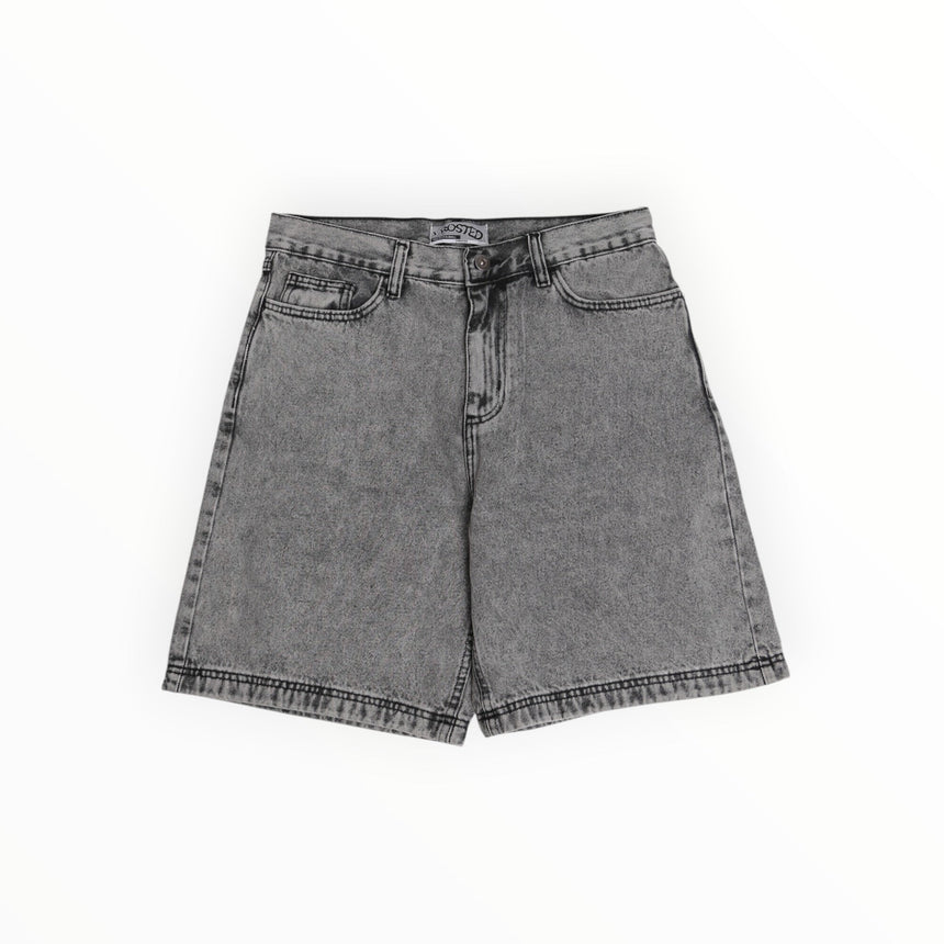 Frosted Wavy Jorts - Acid Grey - Spin Limit Boardshop