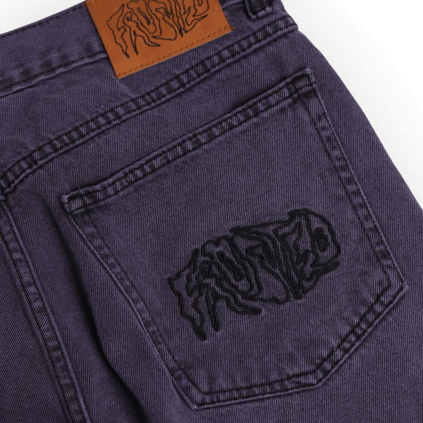 Frosted Wavy Shorts - Faded Purple - Spin Limit Boardshop
