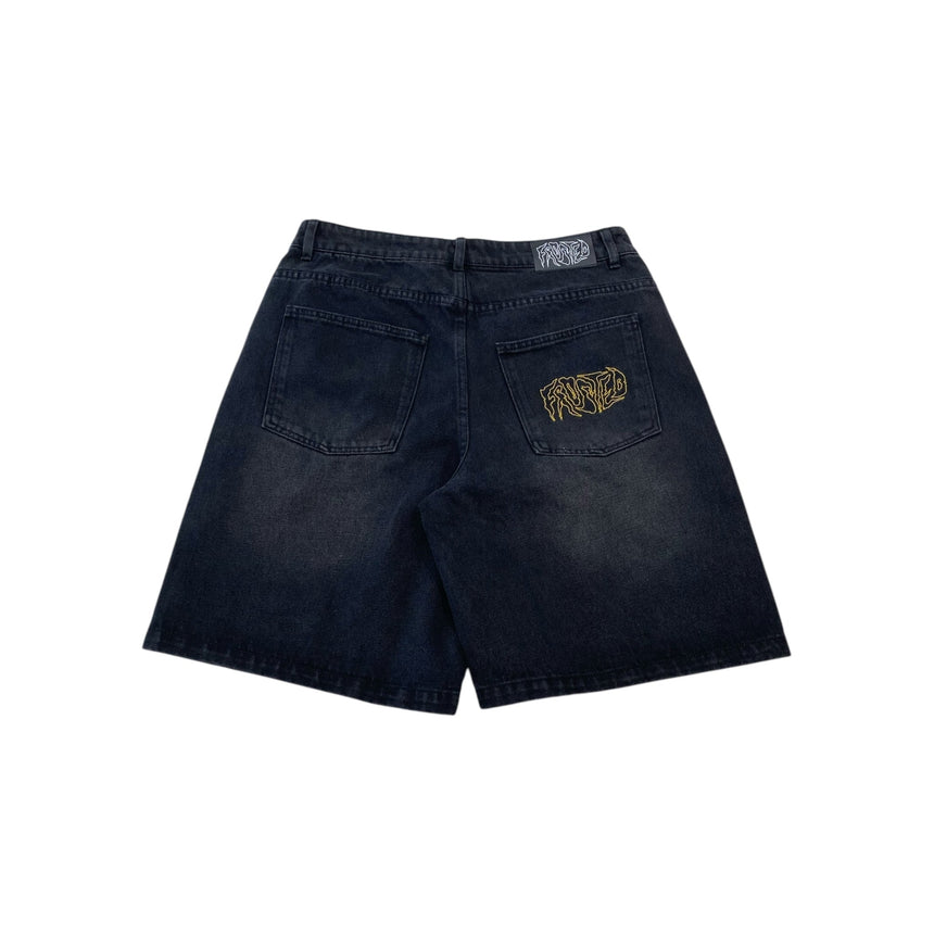 Frosted Wavy Shorts - Off Black - Spin Limit Boardshop