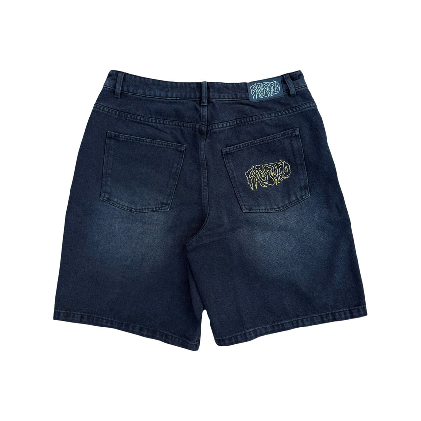 Frosted Wavy Shorts - Off Black - Spin Limit Boardshop