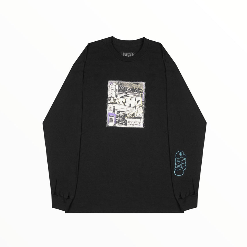 Frosted x Asar Stuff Longsleeve - Black - Spin Limit Boardshop