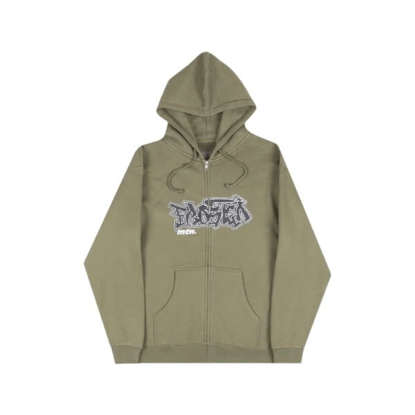 Frosted x MTN Throwy Zip Hood - Olive - Spin Limit Boardshop
