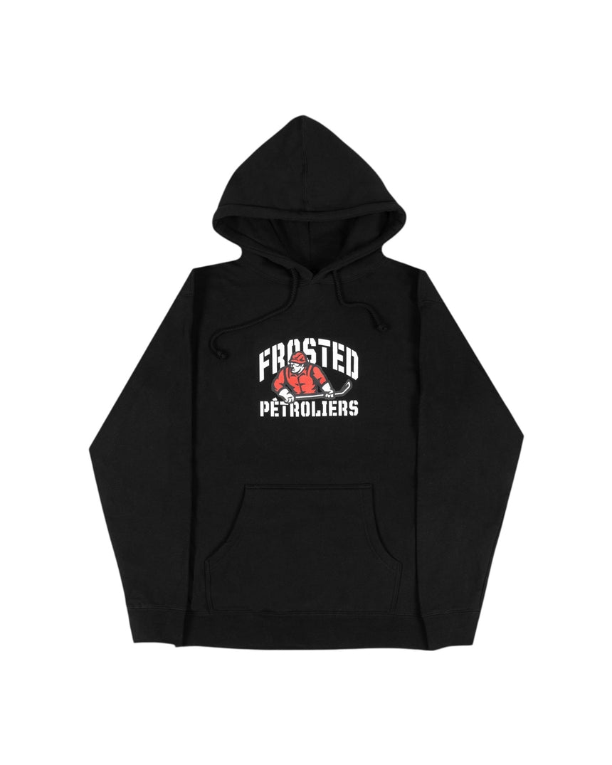 Frosted x Pétroliers Logo Hood - Noir - Spin Limit Boardshop