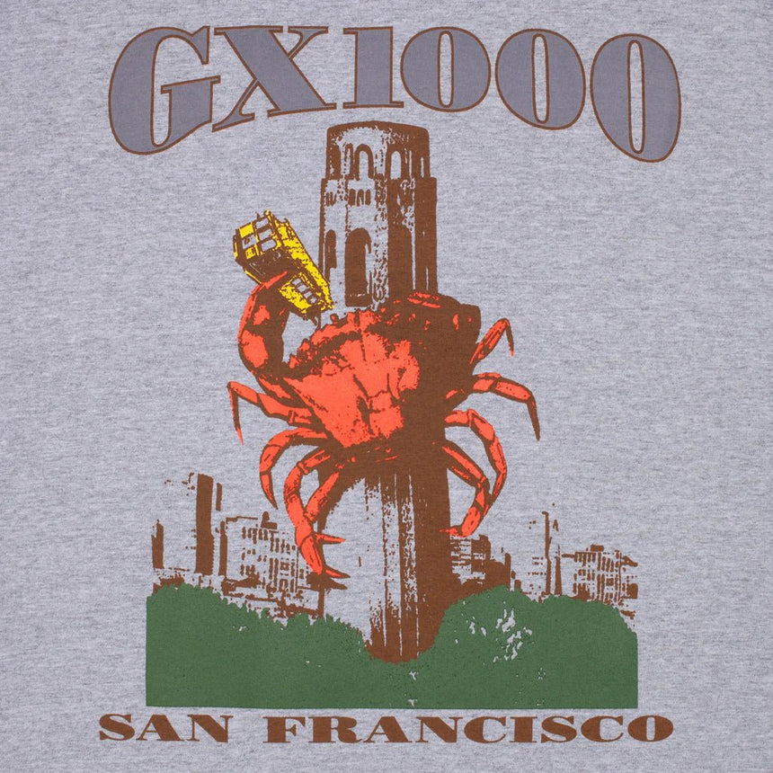 GX1000 Crab Tee - Heather Grey - Spin Limit Boardshop