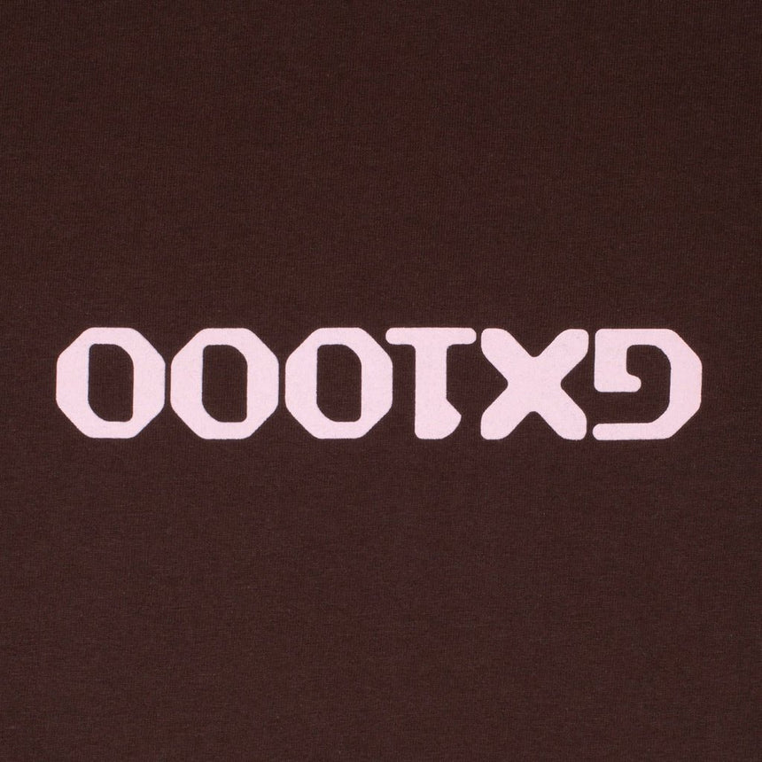 GX1000 OG Logo Upside Down Tee - Brown - Spin Limit Boardshop