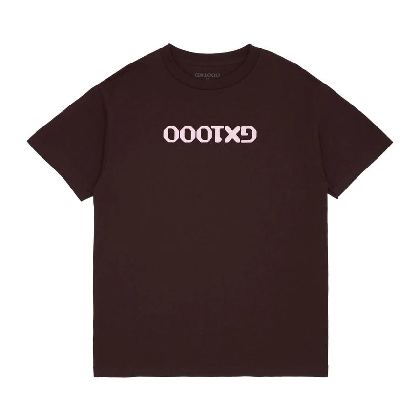 GX1000 OG Logo Upside Down Tee - Brown - Spin Limit Boardshop