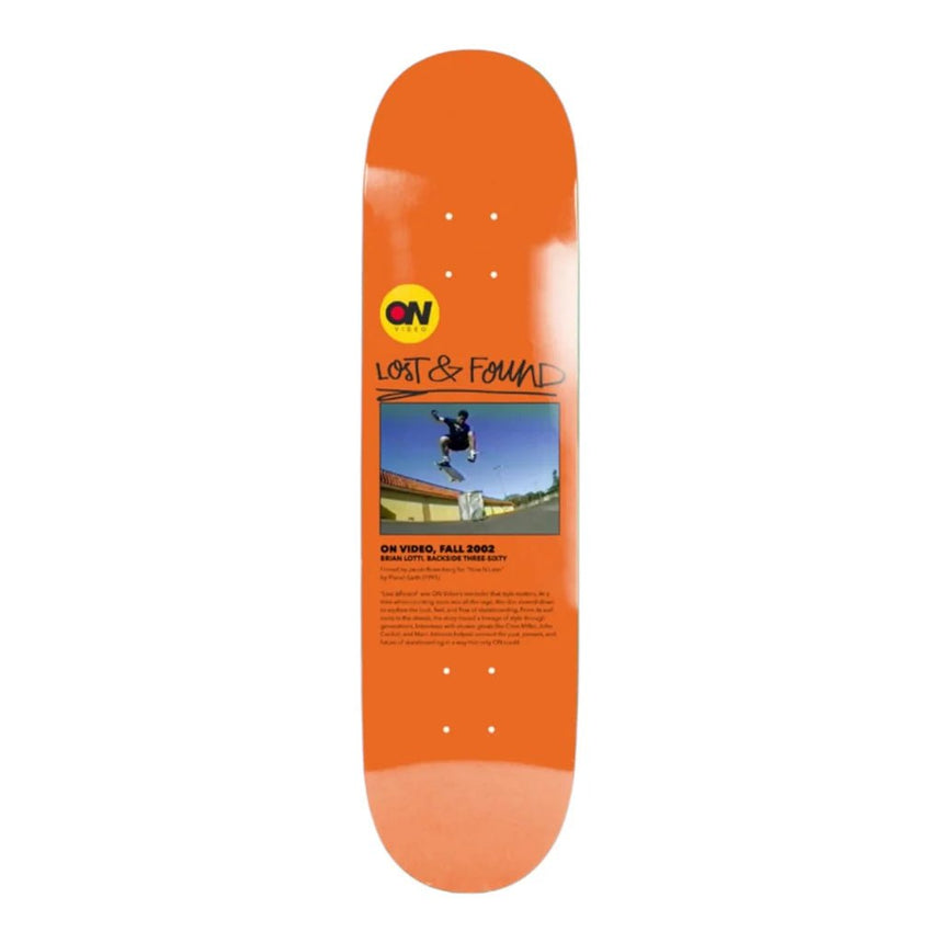 Heritage On Video Lost & Found Deck - 8.0 - Spin Limit Boardshop