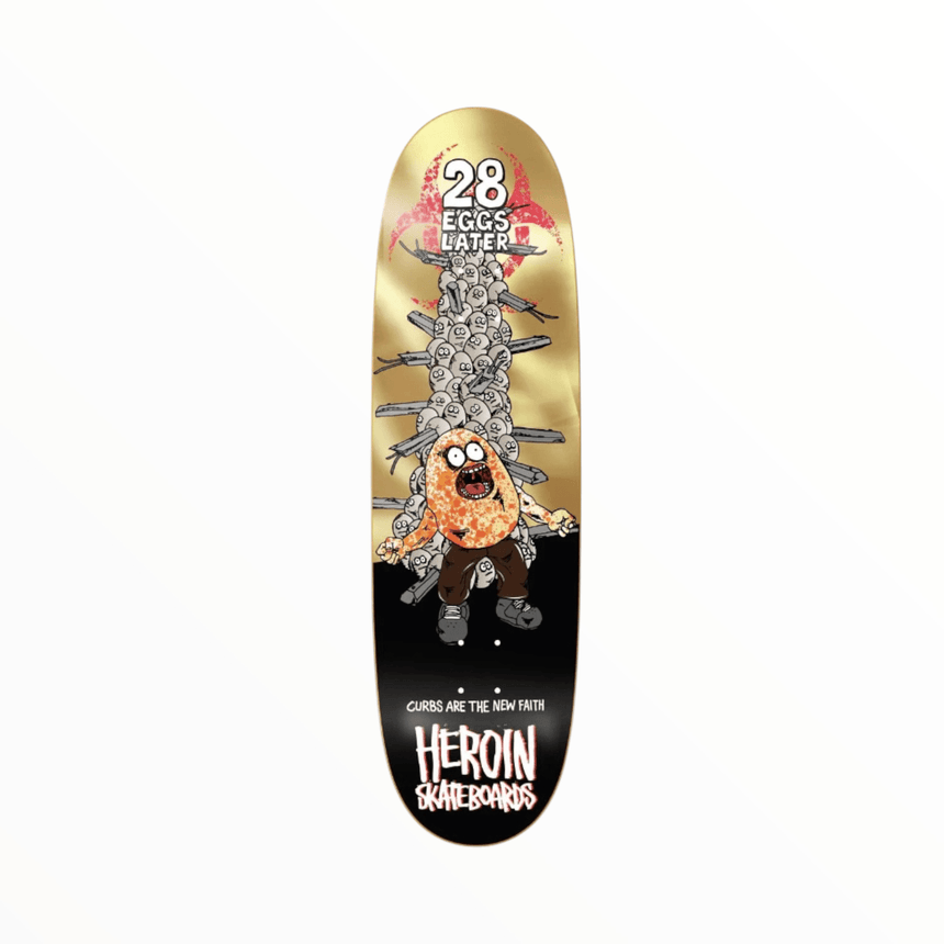 Heroin 28 Eggs Later Deck - 9.0 - Spin Limit Boardshop