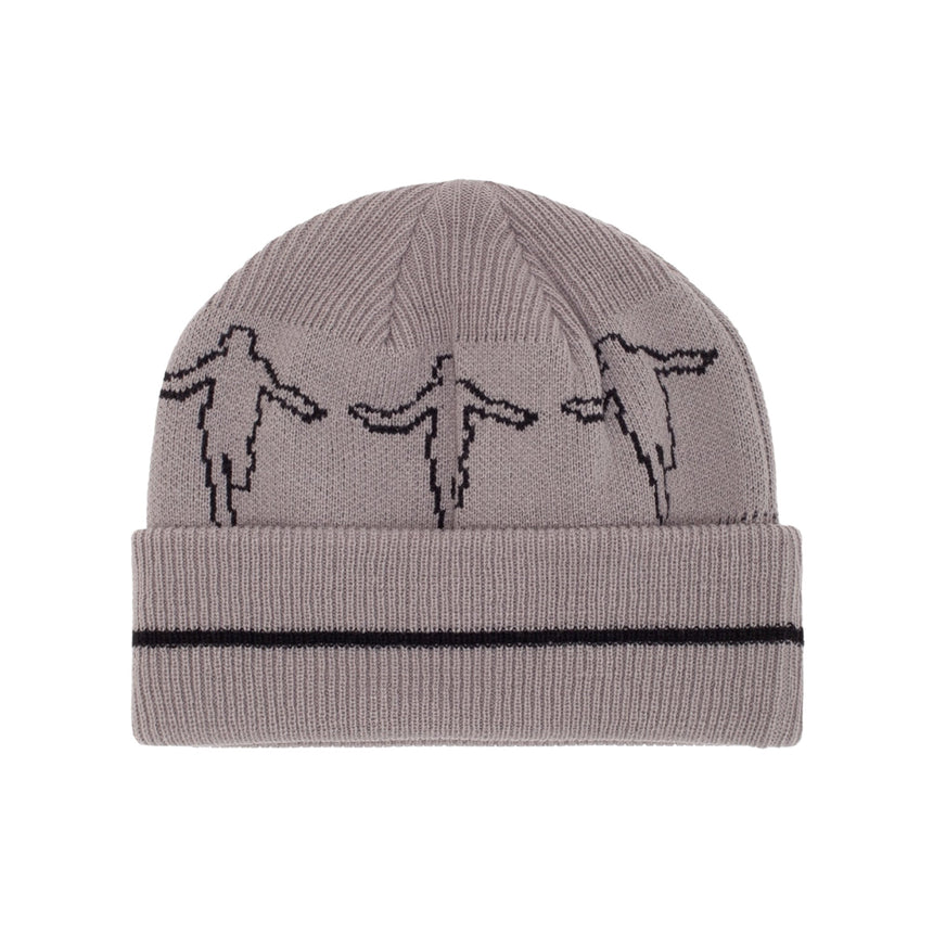 Hockey Hank Beanie - Grey - Spin Limit Boardshop