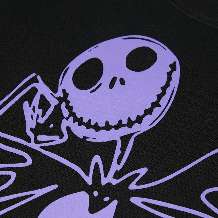 Huf Jack Skellington Crewneck - Black - Spin Limit Boardshop