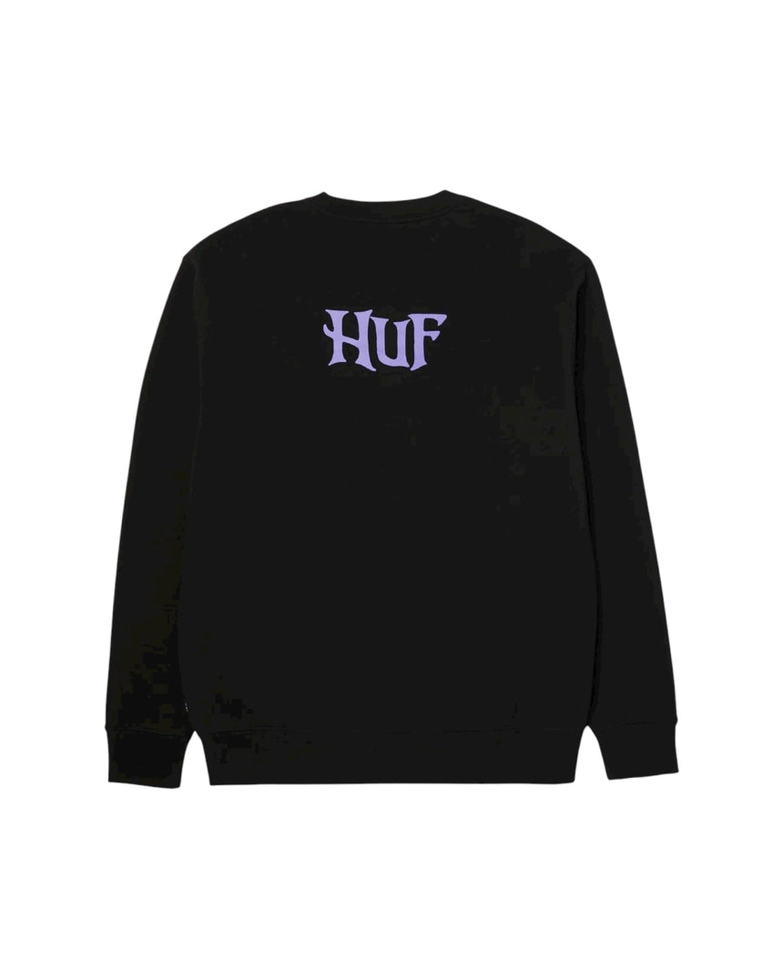 Huf Jack Skellington Crewneck - Black - Spin Limit Boardshop