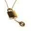 Huf Lock & Key Pendant - Gold - Spin Limit Boardshop