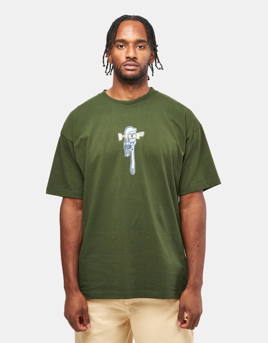 Huf Vise Tee - Hunter Green - Spin Limit Boardshop