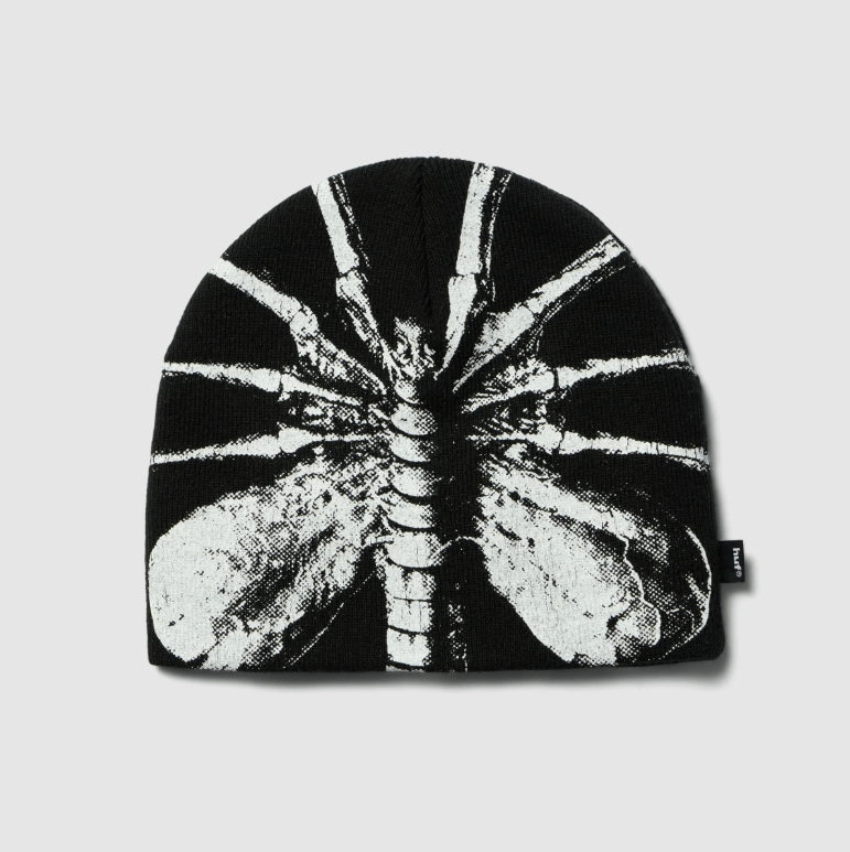 Huf x Alien Facehugger Skull Beanie - Black - Spin Limit Boardshop