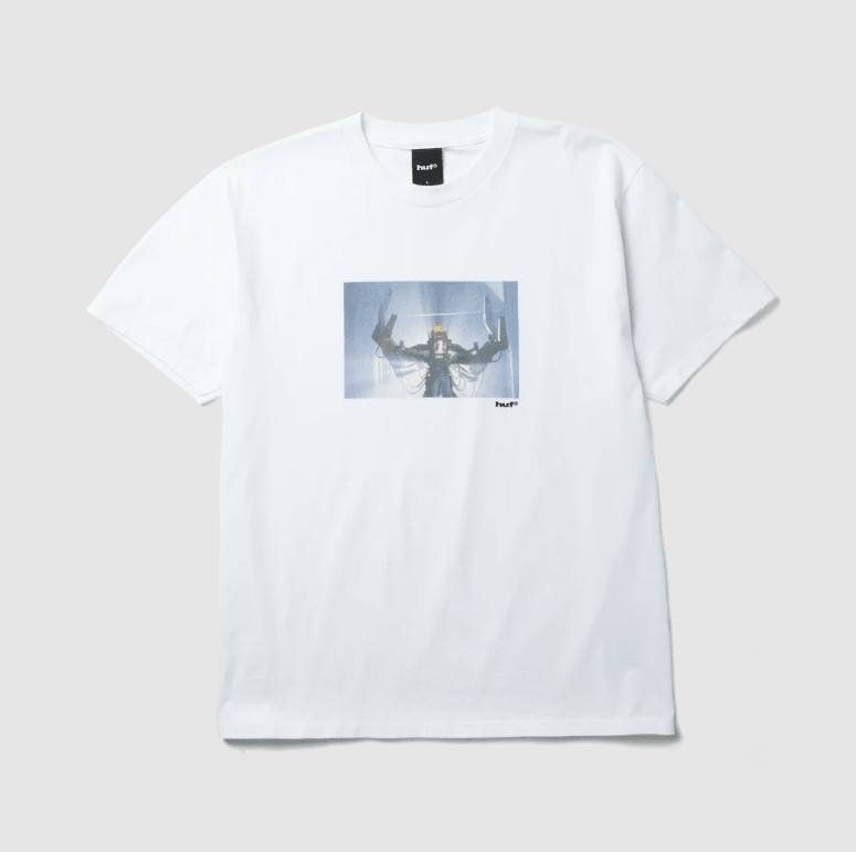 Huf x Alien Power Loader Tee - White - Spin Limit Boardshop