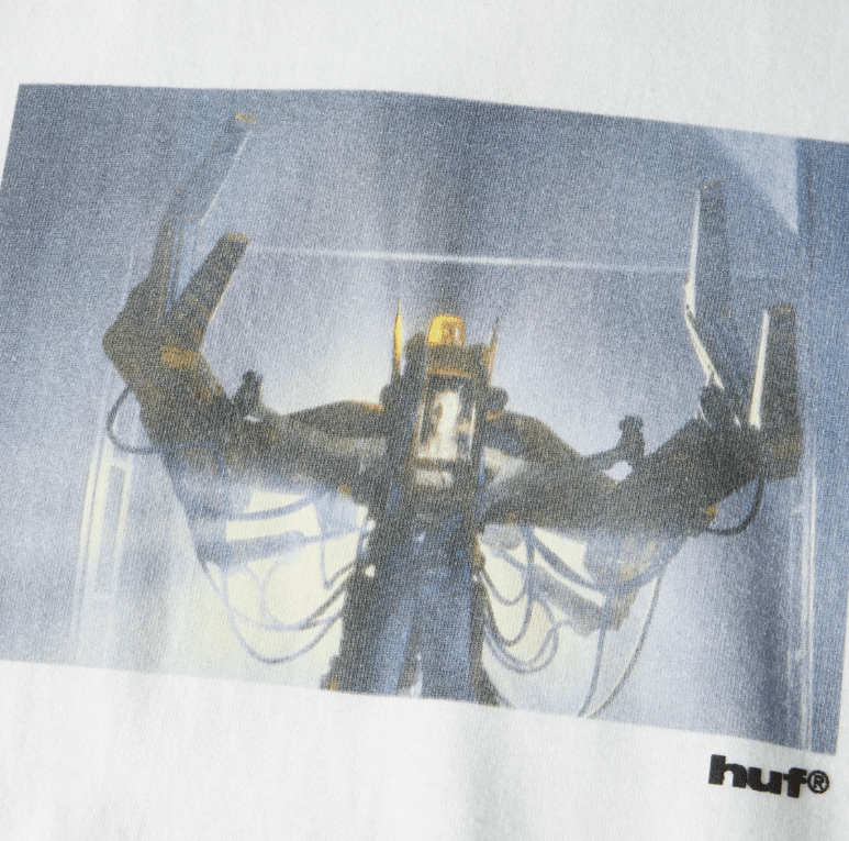 Huf x Alien Power Loader Tee - White - Spin Limit Boardshop