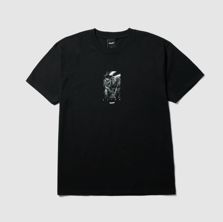 Huf x Alien Scream Tee - Black - Spin Limit Boardshop