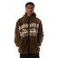 Huf x Bronze 56K High Pile Zip Fleece - Brown - Spin Limit Boardshop