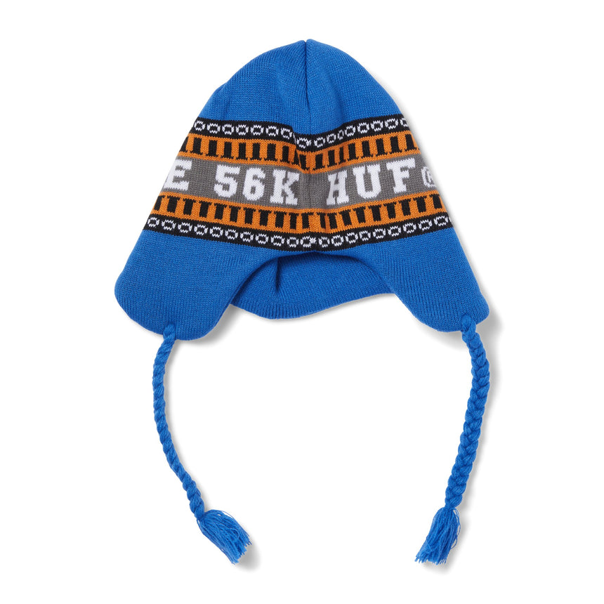 Huf x Bronze Flap Beanie - Blue - Spin Limit Boardshop