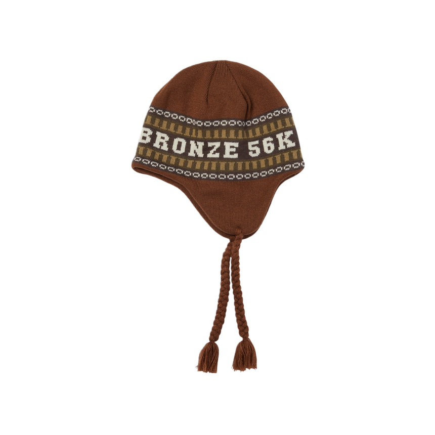 Huf x Bronze Flap Beanie - Brown - Spin Limit Boardshop