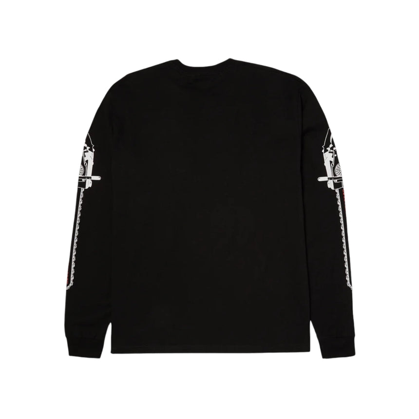 Huf x Texas Chainsaw Dual Chain Longsleeve - Black - Spin Limit Boardshop