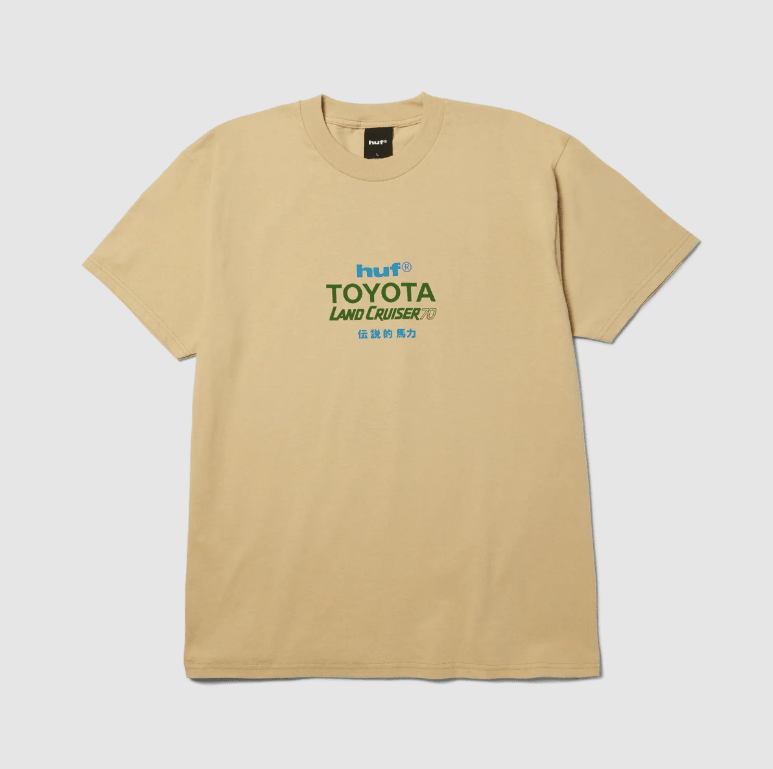 Huf x Toyota Land Cruiser 70 Tee - Sand - Spin Limit Boardshop