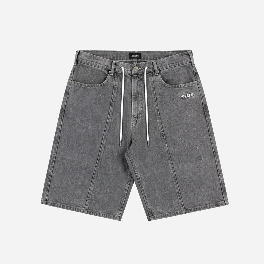 Jacker Baggy Short Classic 3 Stripes - Grey - Spin Limit Boardshop