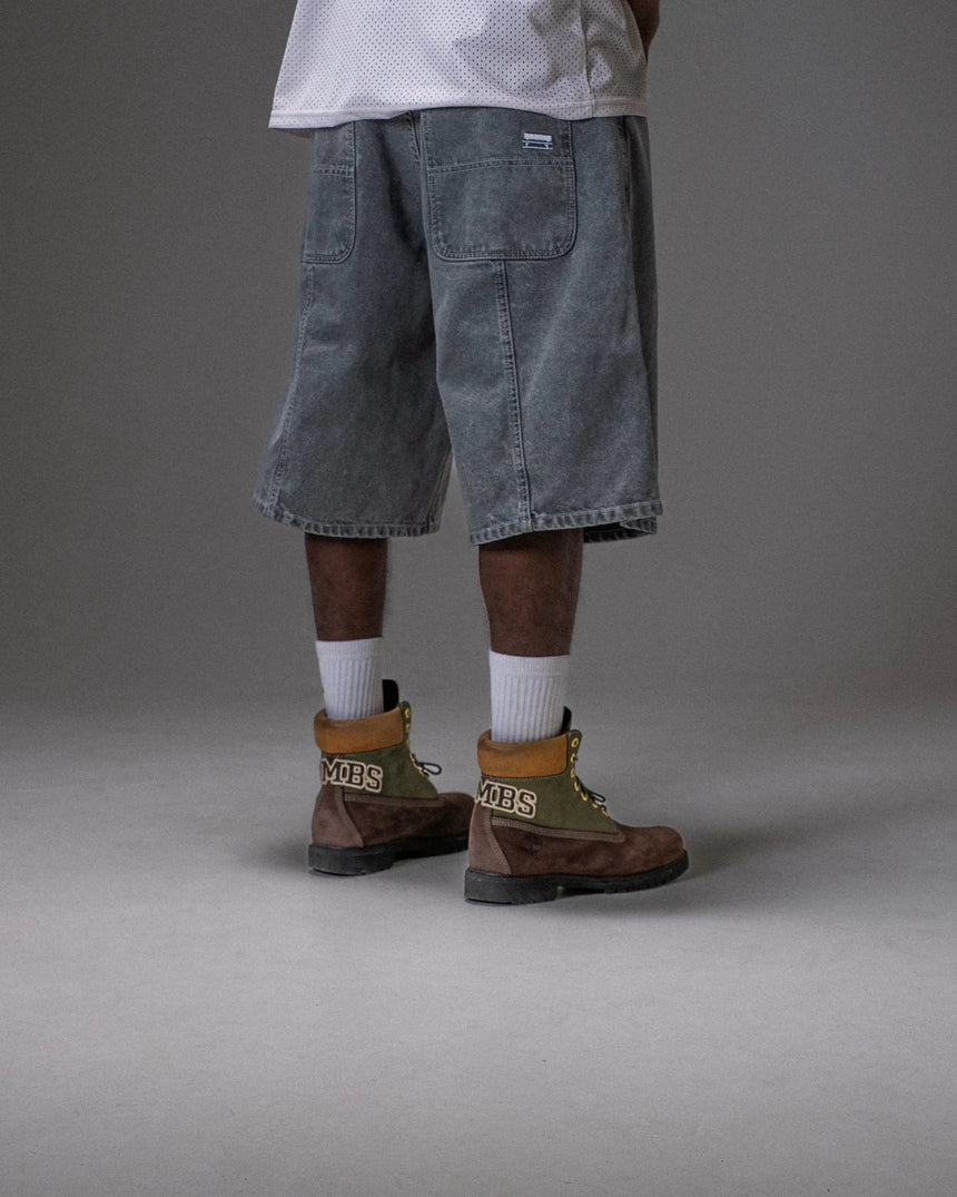 Jacker Baggy Short Classic 3 Stripes - Grey - Spin Limit Boardshop