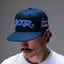 Jacker Cap Red Clover Curved - Navy - Spin Limit Boardshop