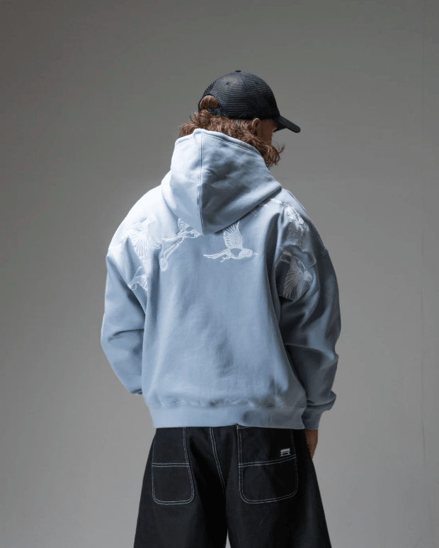 Jacker D.Birds Cooper Zip Hood - Blue - Spin Limit Boardshop