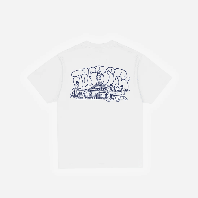 Jacker Education First Tee - White - Spin Limit Boardshop