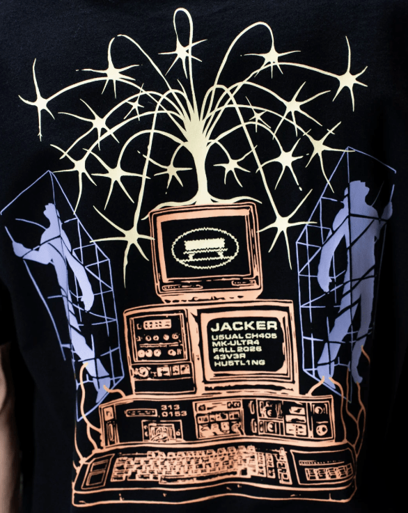 Jacker MK-Ultra Tee - Black - Spin Limit Boardshop