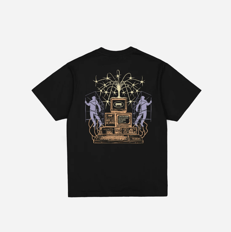 Jacker MK-Ultra Tee - Black - Spin Limit Boardshop