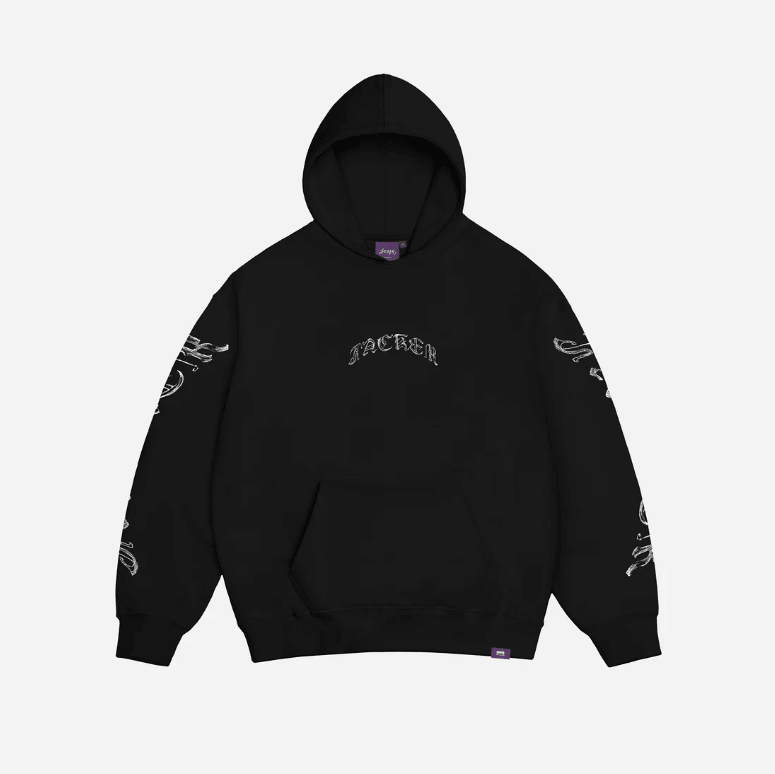 Jacker N 1890 Hood - Black - Spin Limit Boardshop