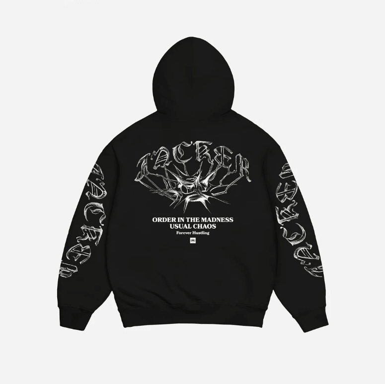 Jacker N 1890 Hood - Black - Spin Limit Boardshop