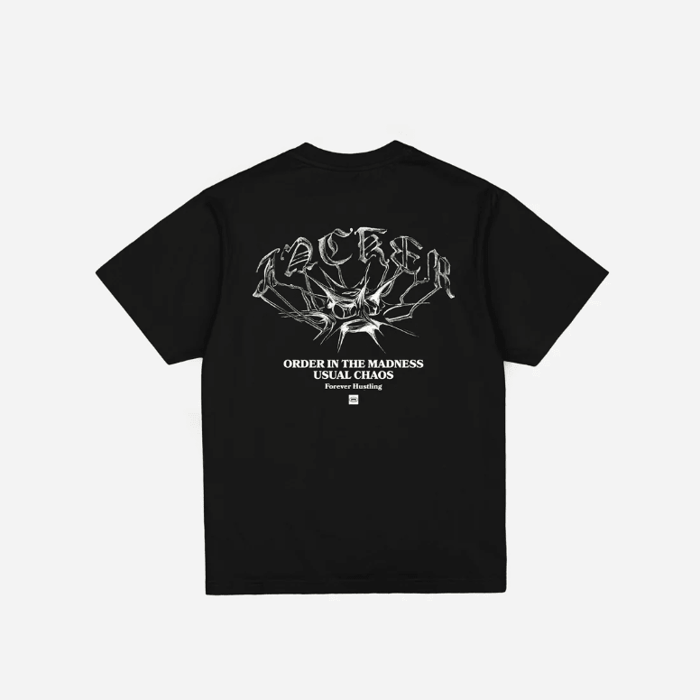Jacker N 1890 Tee - Black - Spin Limit Boardshop