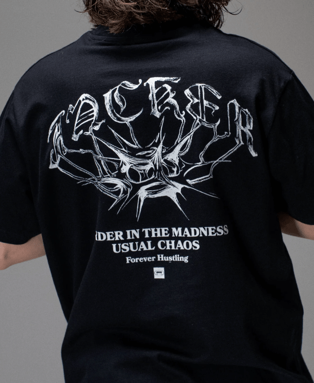 Jacker N 1890 Tee - Black - Spin Limit Boardshop